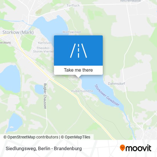 Siedlungsweg map