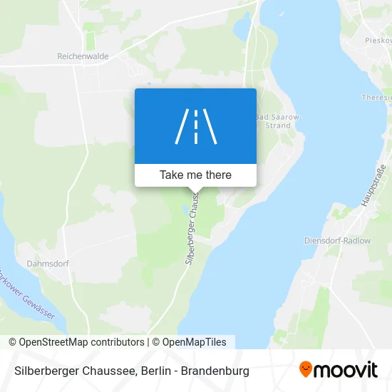 Silberberger Chaussee map