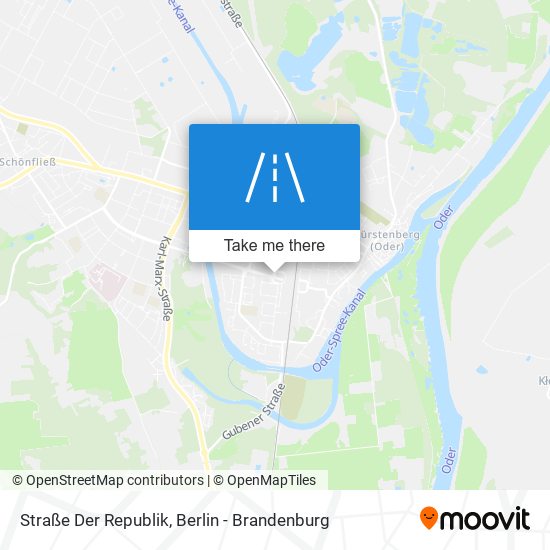 Карта Straße Der Republik