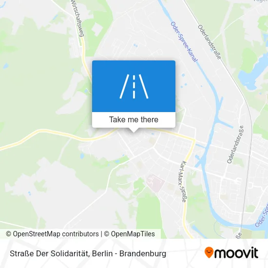 Карта Straße Der Solidarität