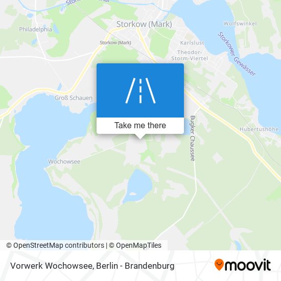 Vorwerk Wochowsee map