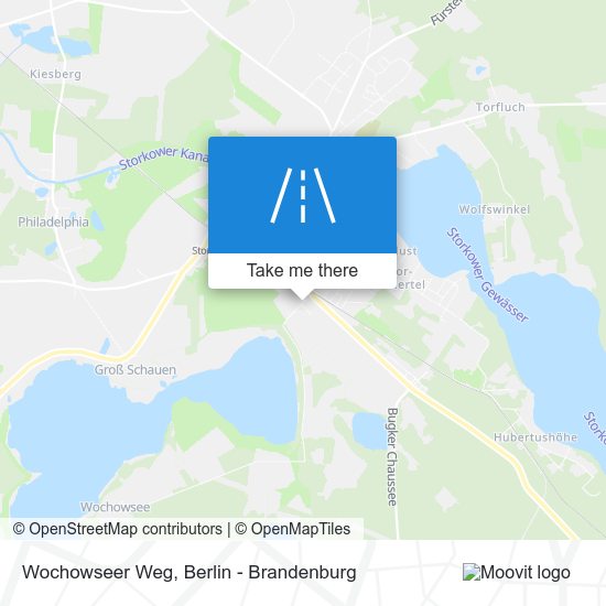 Wochowseer Weg map