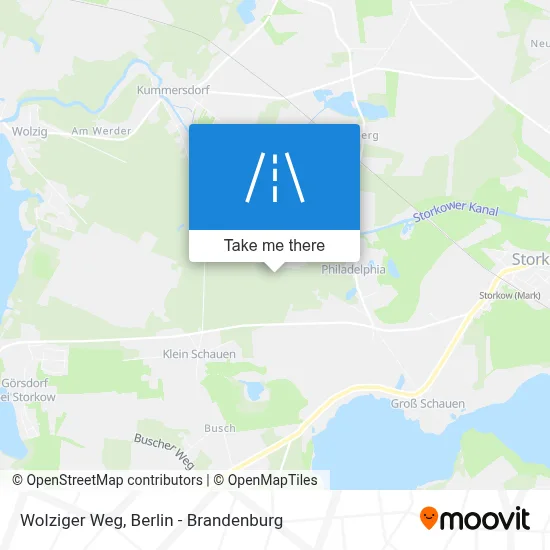 Wolziger Weg map