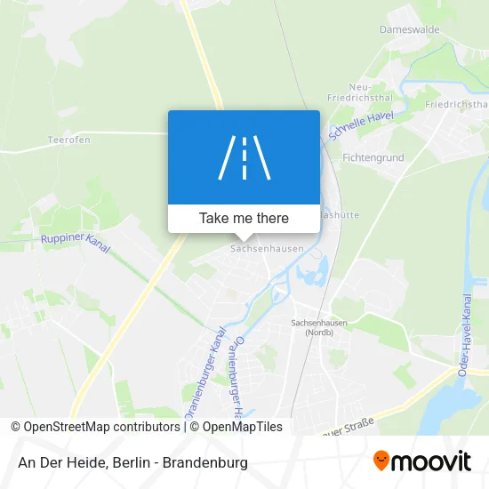 An Der Heide map