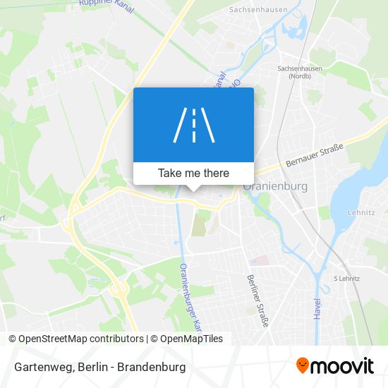 Gartenweg map