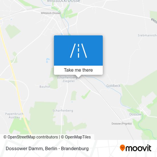 Dossower Damm map