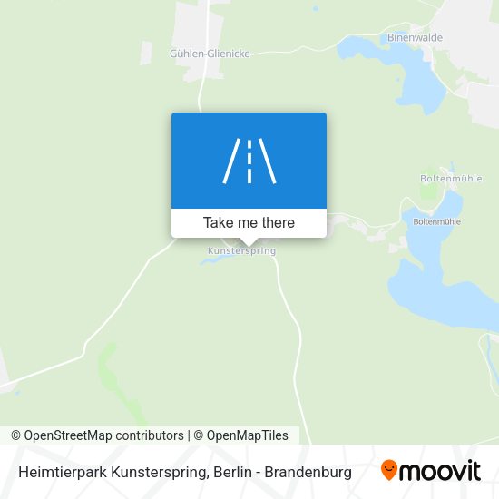 Heimtierpark Kunsterspring map