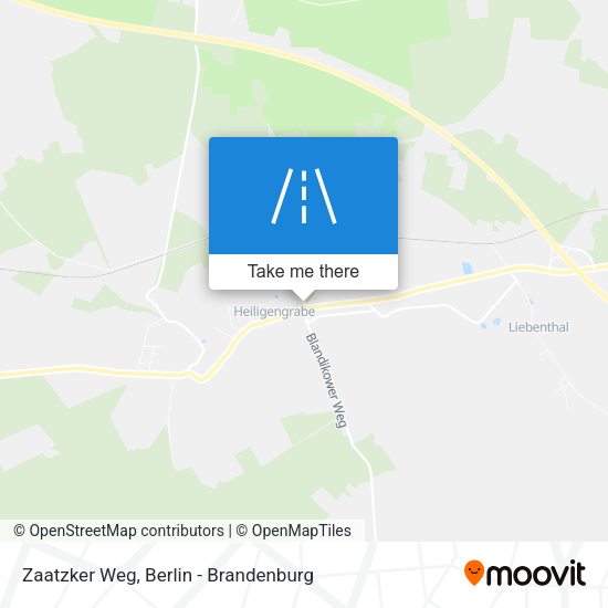 Zaatzker Weg map