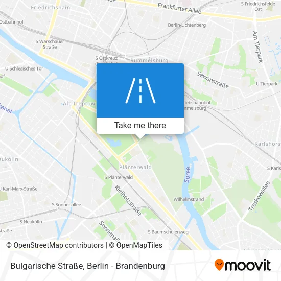 Карта Bulgarische Straße