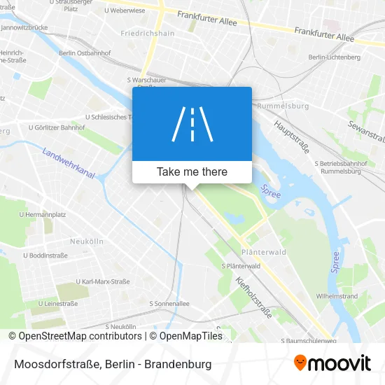 Карта Moosdorfstraße
