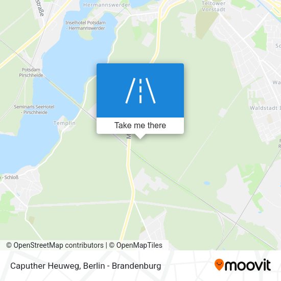 Caputher Heuweg map