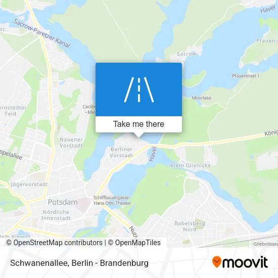 Карта Schwanenallee
