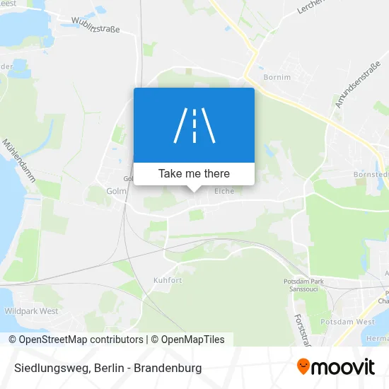 Siedlungsweg map