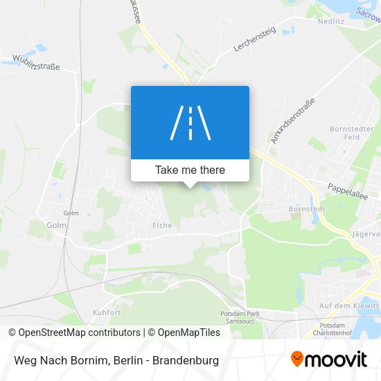 Weg Nach Bornim map