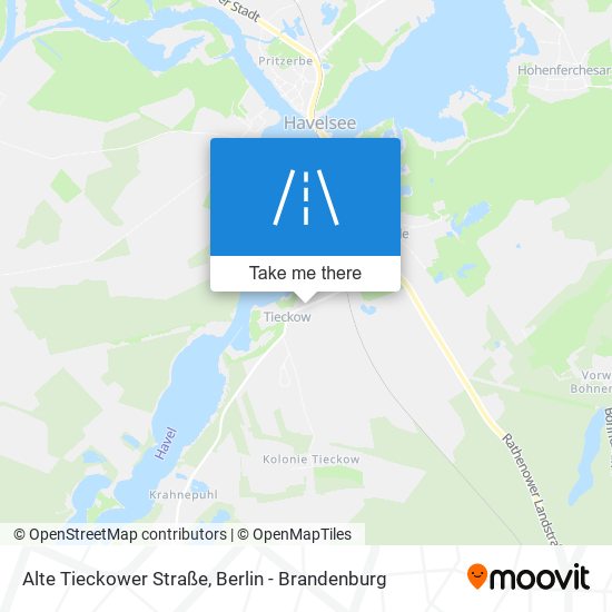 Alte Tieckower Straße map