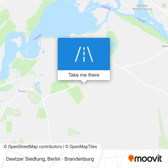 Deetzer Siedlung map