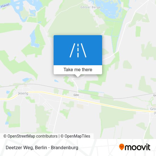 Deetzer Weg map
