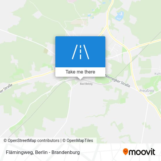 Flämingweg map