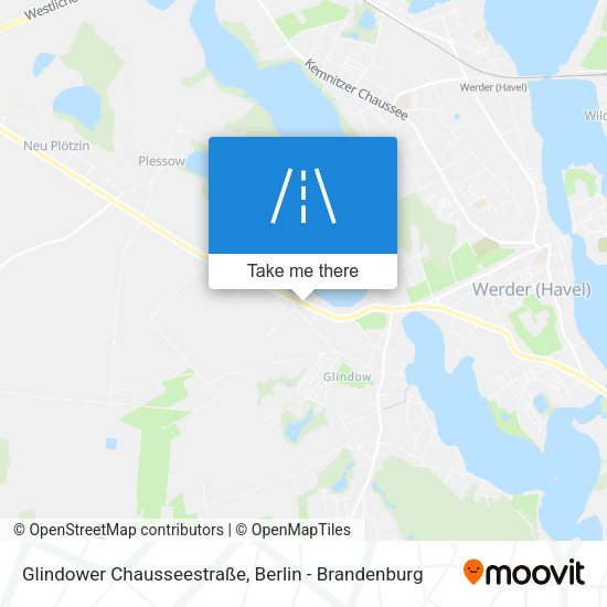 Glindower Chausseestraße map