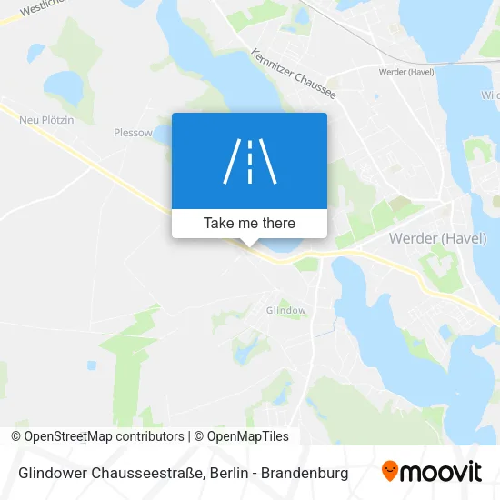 Карта Glindower Chausseestraße
