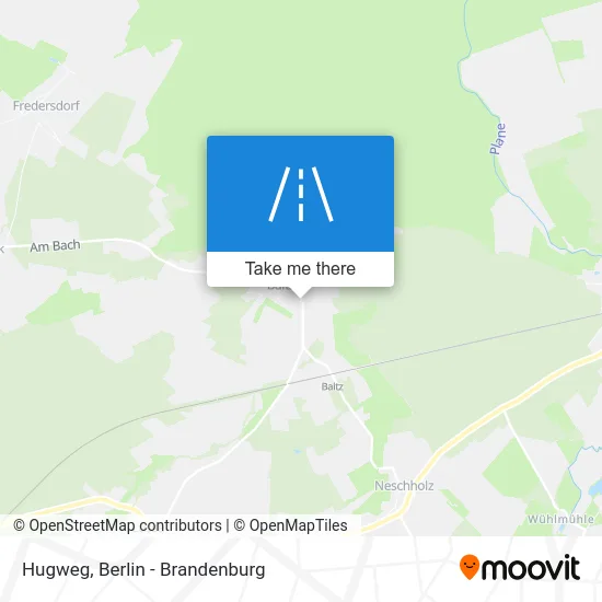 Hugweg map