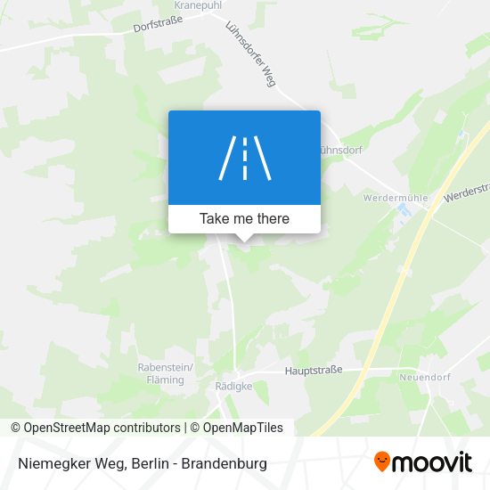 Niemegker Weg map