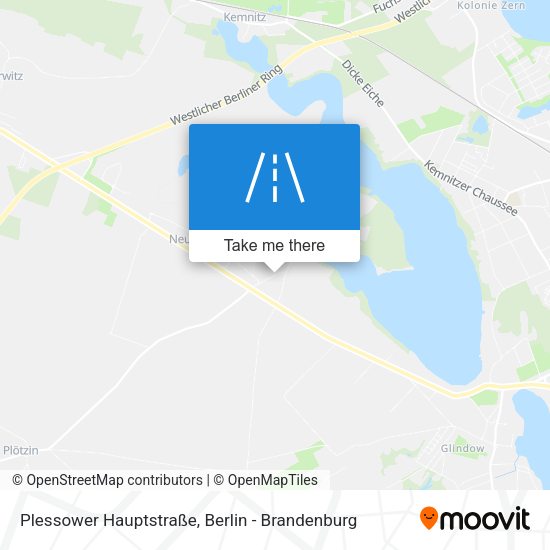 Plessower Hauptstraße map