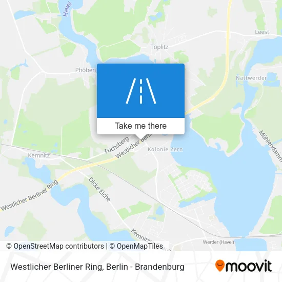 Карта Westlicher Berliner Ring