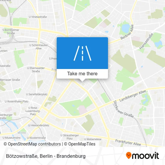 Карта Bötzowstraße