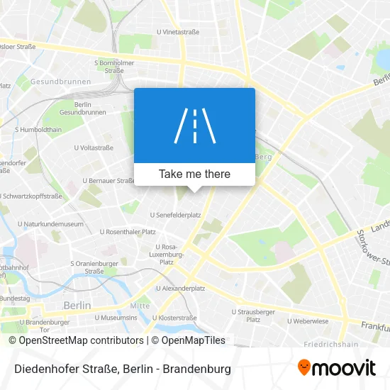 Карта Diedenhofer Straße