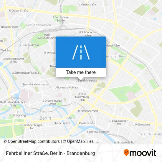 Карта Fehrbelliner Straße