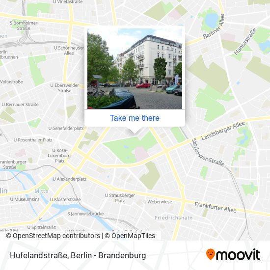 Hufelandstraße map