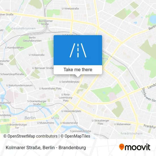 Карта Kolmarer Straße