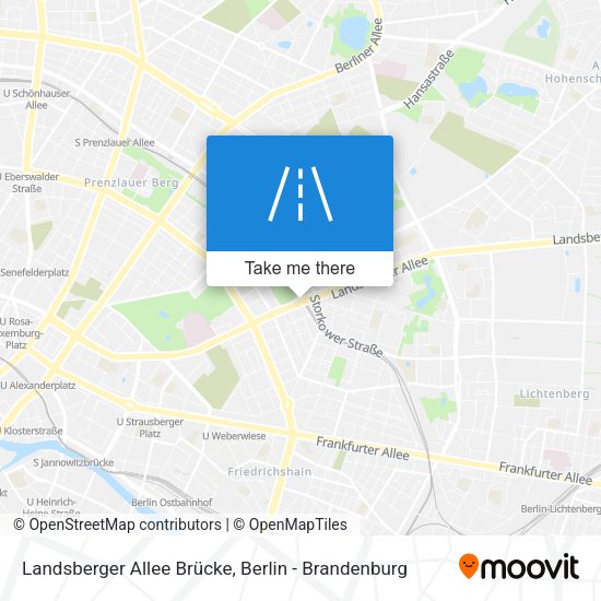 Landsberger Allee Brücke map