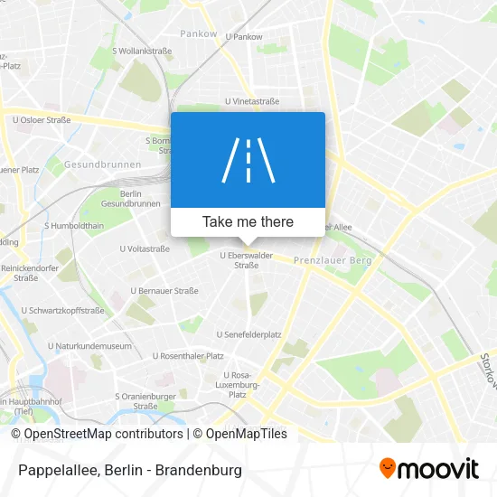 Карта Pappelallee