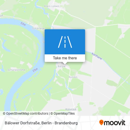 Bälower Dorfstraße map