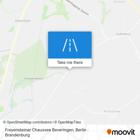 Freyensteiner Chaussee Beveringen map