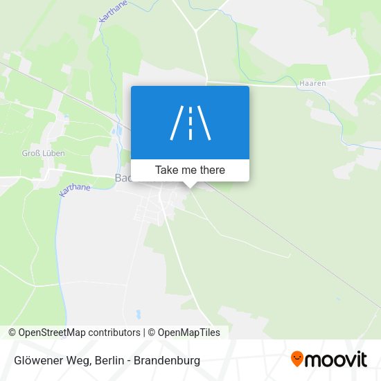 Glöwener Weg map