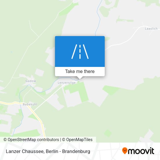 Lanzer Chaussee map