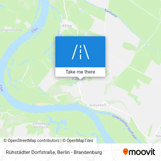 Карта Rühstädter Dorfstraße