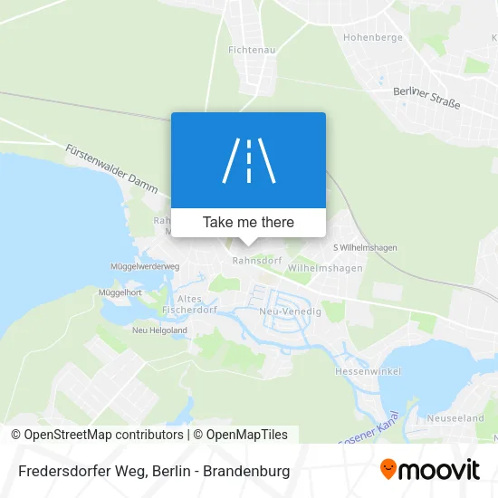 Fredersdorfer Weg map