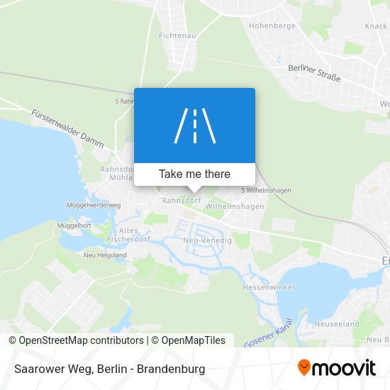 Saarower Weg map