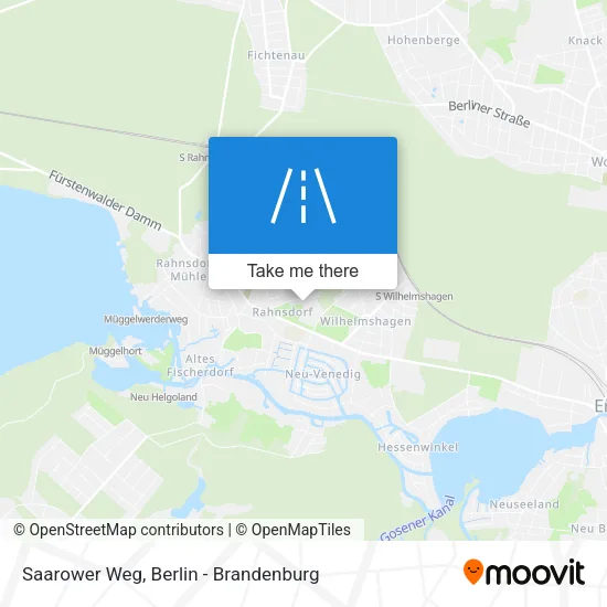 Карта Saarower Weg