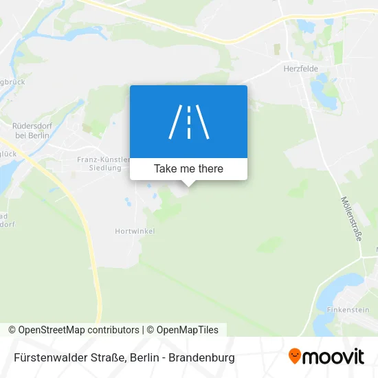 Карта Fürstenwalder Straße