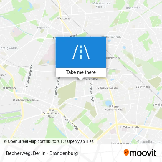 Карта Becherweg