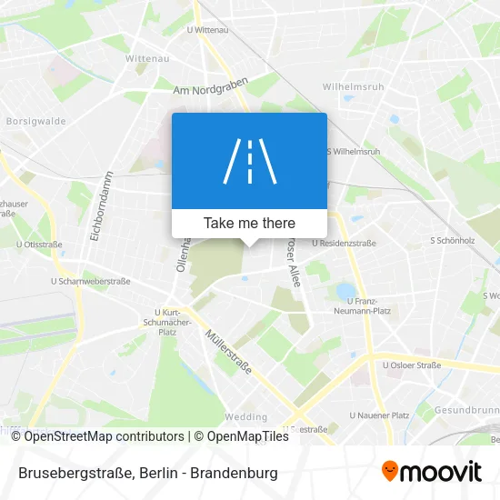 Карта Brusebergstraße