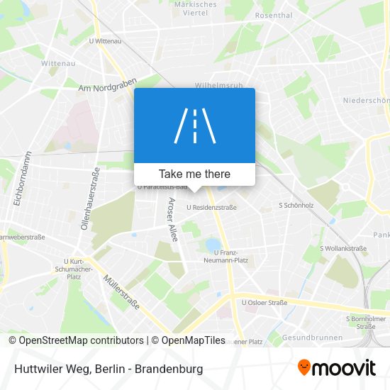Huttwiler Weg map