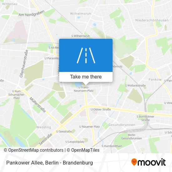 Карта Pankower Allee
