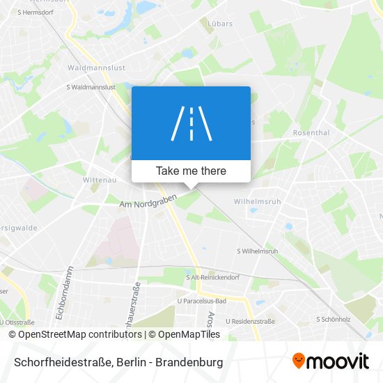 Карта Schorfheidestraße