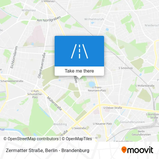 Карта Zermatter Straße
